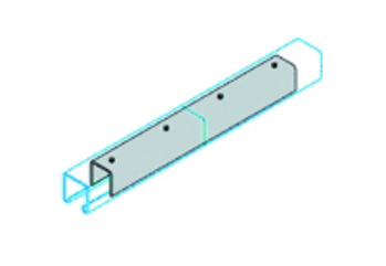Internal Connector Standard Channel Galv | Code: P1218 | WF Supplies